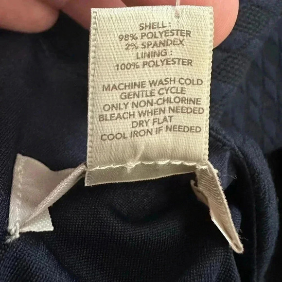 NWT LOFT Dress Size 2 Navy Blue Stretch Casual Office Work Interview - Picture 5 of 7